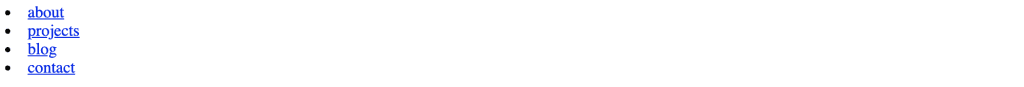 Bullet point list of buttons