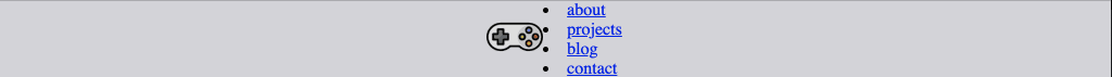 Navbar styling added so background is grey and items are centered