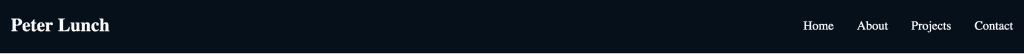 Sticky Navbar with well styled links and logo in white