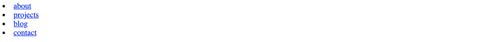 Bullet point list of buttons