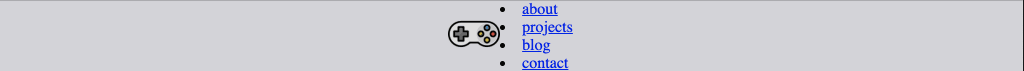 Navbar styling added so background is grey and items are centered