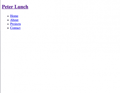 unstyled navbar